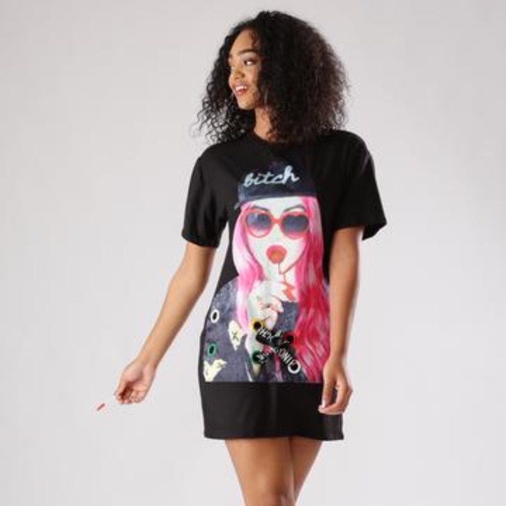 Retro Lollipop Girl Graphic Tunic